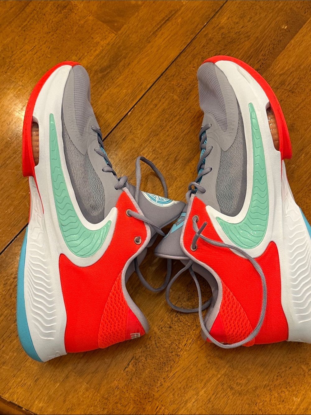 Nike Zoom Freak 4 Paris Shoes Mens US 16 Red Gray Sneakers DJ6149-500 Athletic